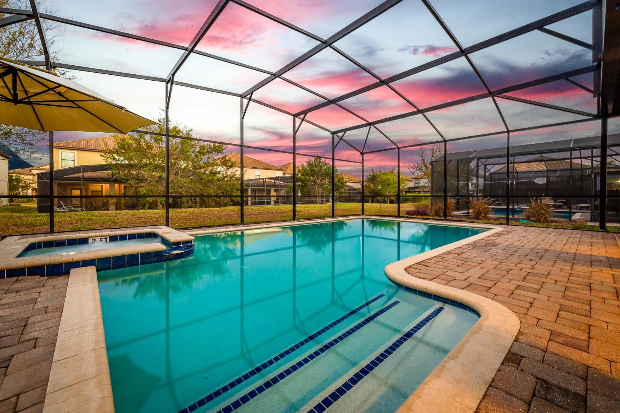 Heated Pool + Free Waterpark + Lazy River + Grill Davenport Buitenkant foto